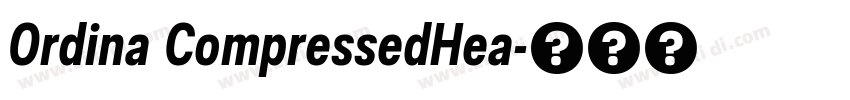 Ordina CompressedHea字体转换